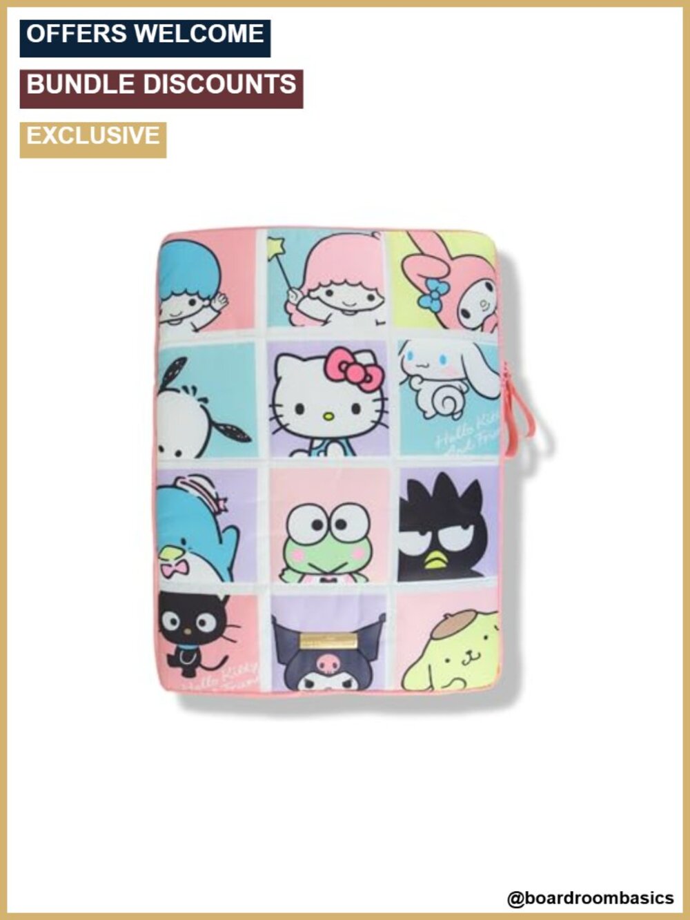 Quilted Puffer Laptop Sleeve 15-16 Inch Nylon Carrying Case